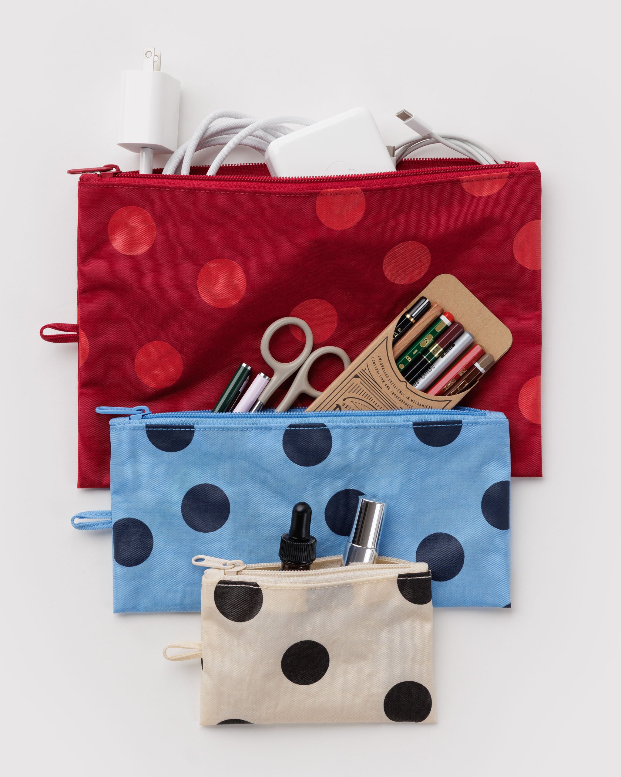 Polka Dot Mix Flat Pouch Set