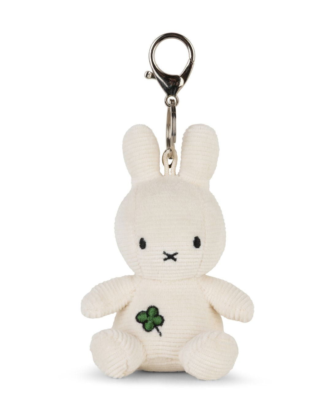 Miffy Four Leaf Clover Keychain Off White