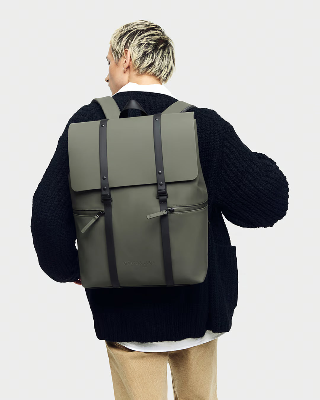 Olive Spläsh 2.0 Waterproof 16" Backpack Gaston Luga
