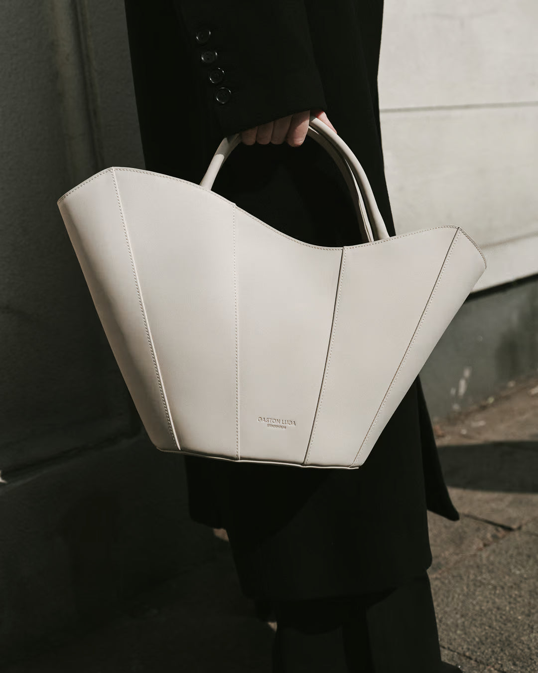 Cloud Cream Josefine Waterproof Tote Bag Gaston Luga