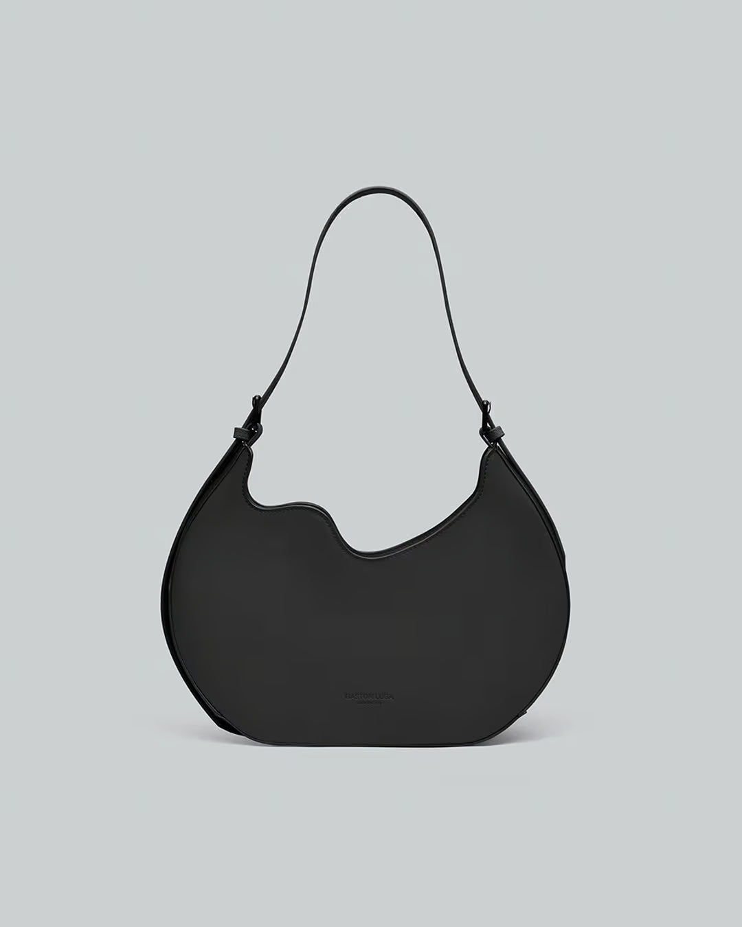 Black Mila Waterproof Shoulder Bag Gaston Luga