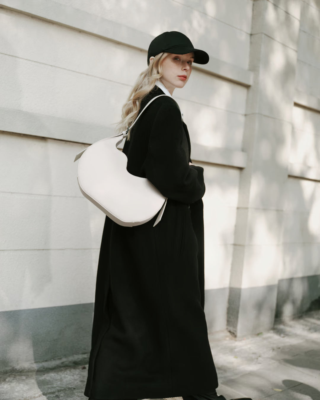 Cloud Cream Mila Waterproof Shoulder Bag Gaston Luga