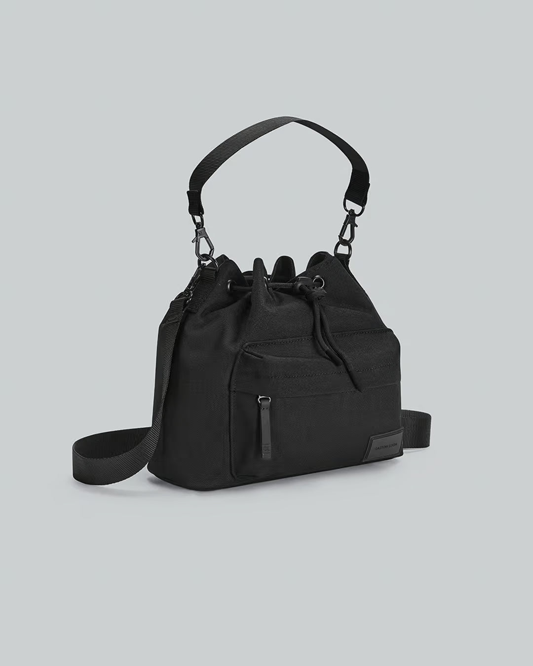 Weave Black Spläsh Bucket Waterproof Crossbody Bag Gaston Luga