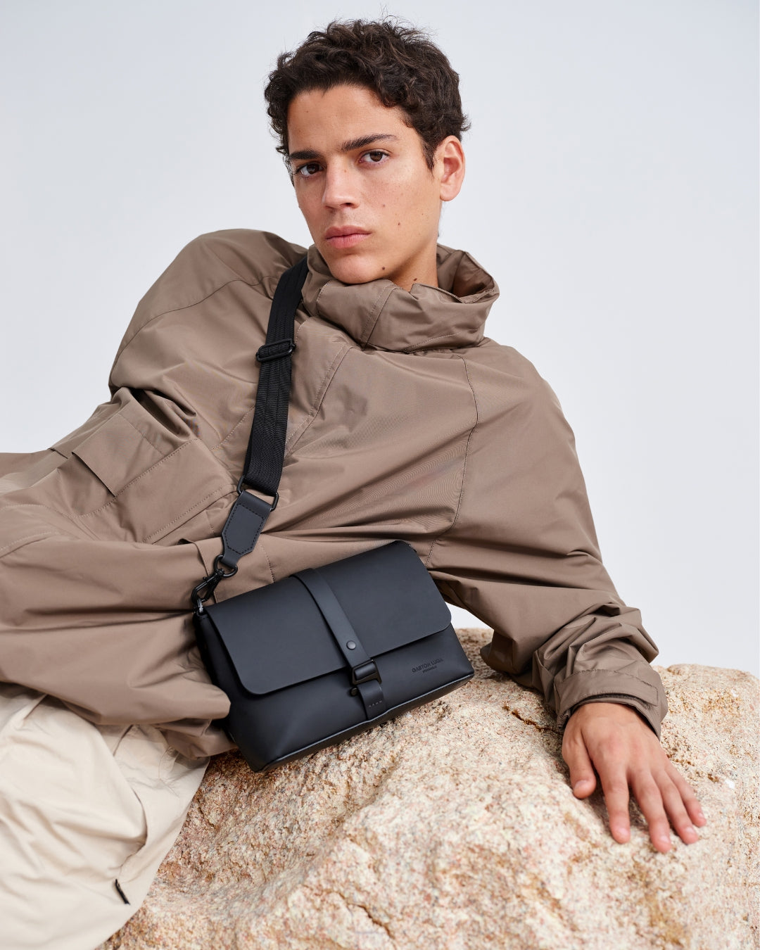 Black Spläsh Crossbody Bag Gaston Luga