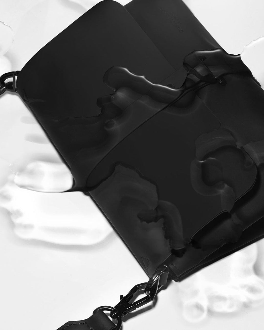 Black Spläsh Waterproof Crossbody Bag