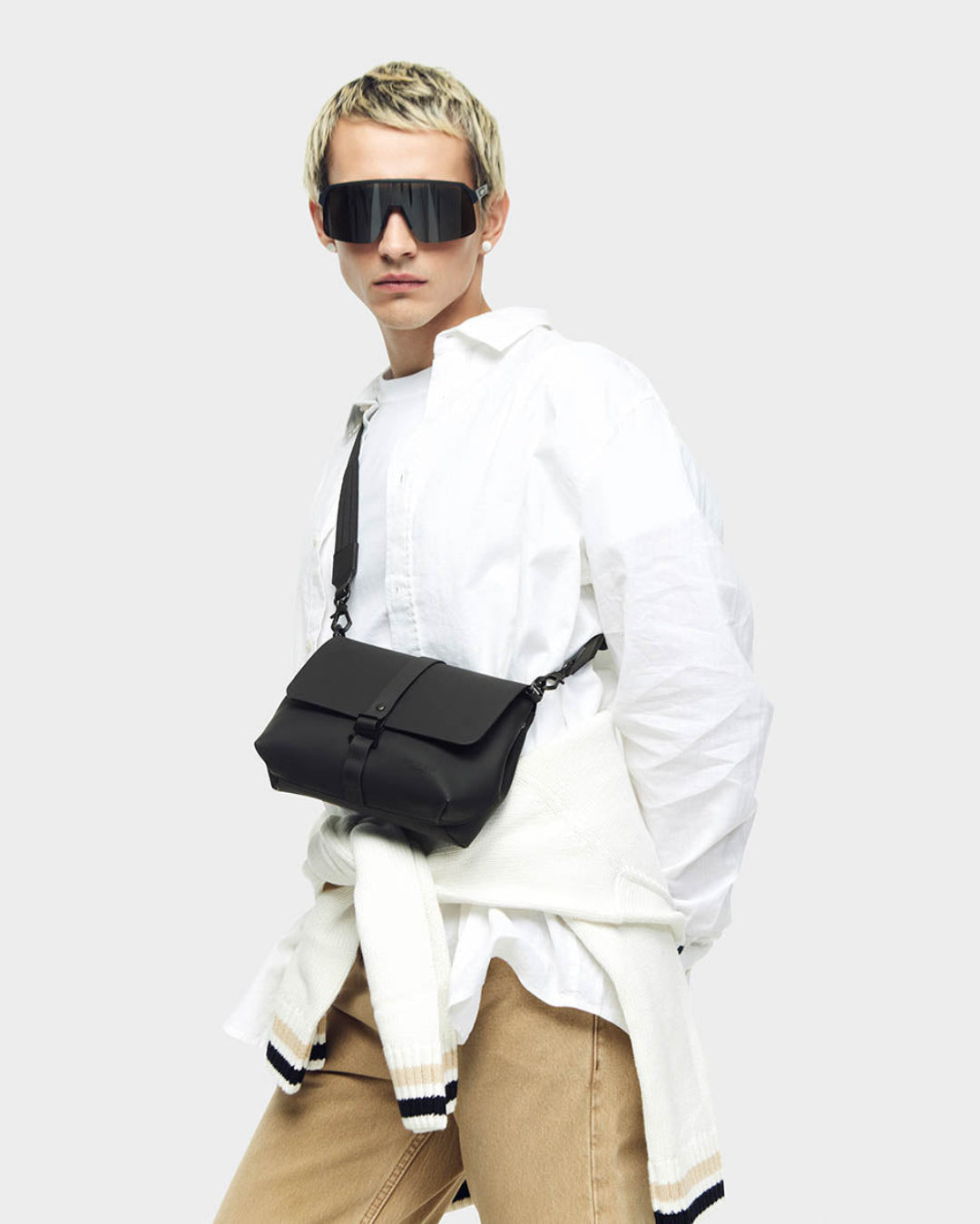 Black Spläsh Waterproof Crossbody Bag