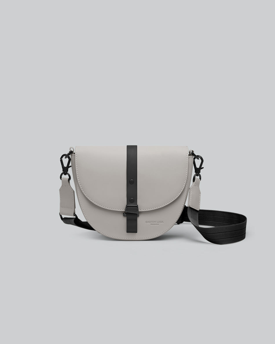 Taupe Spläsh Moon Crossbody Bag Gaston Luga