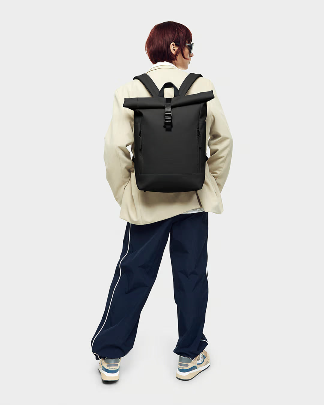 Black Spläsh Rolltop 14" Waterproof Backpack Gaston Luga