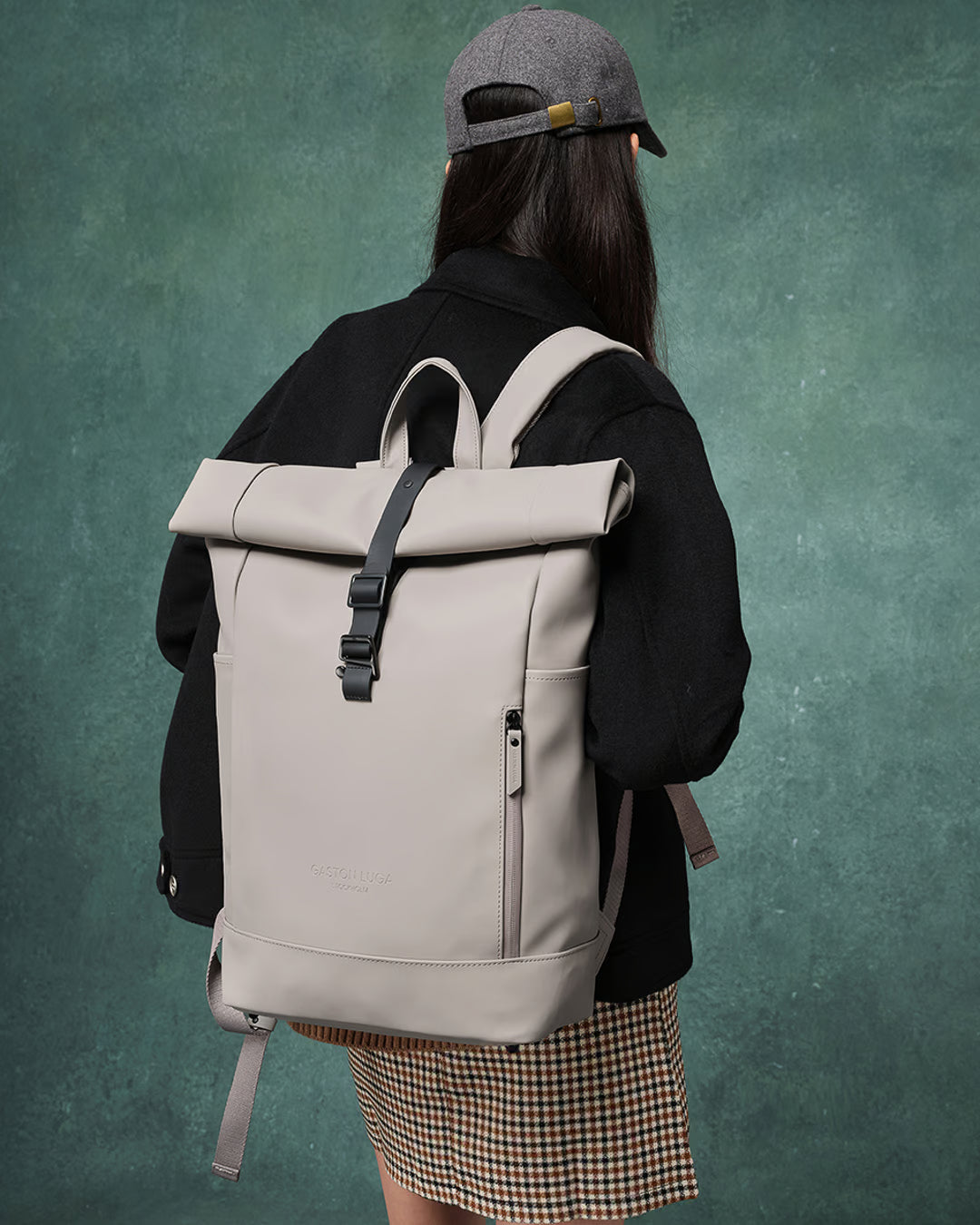 Taupe Spläsh Rolltop 16" Waterproof Backpack Gaston Luga
