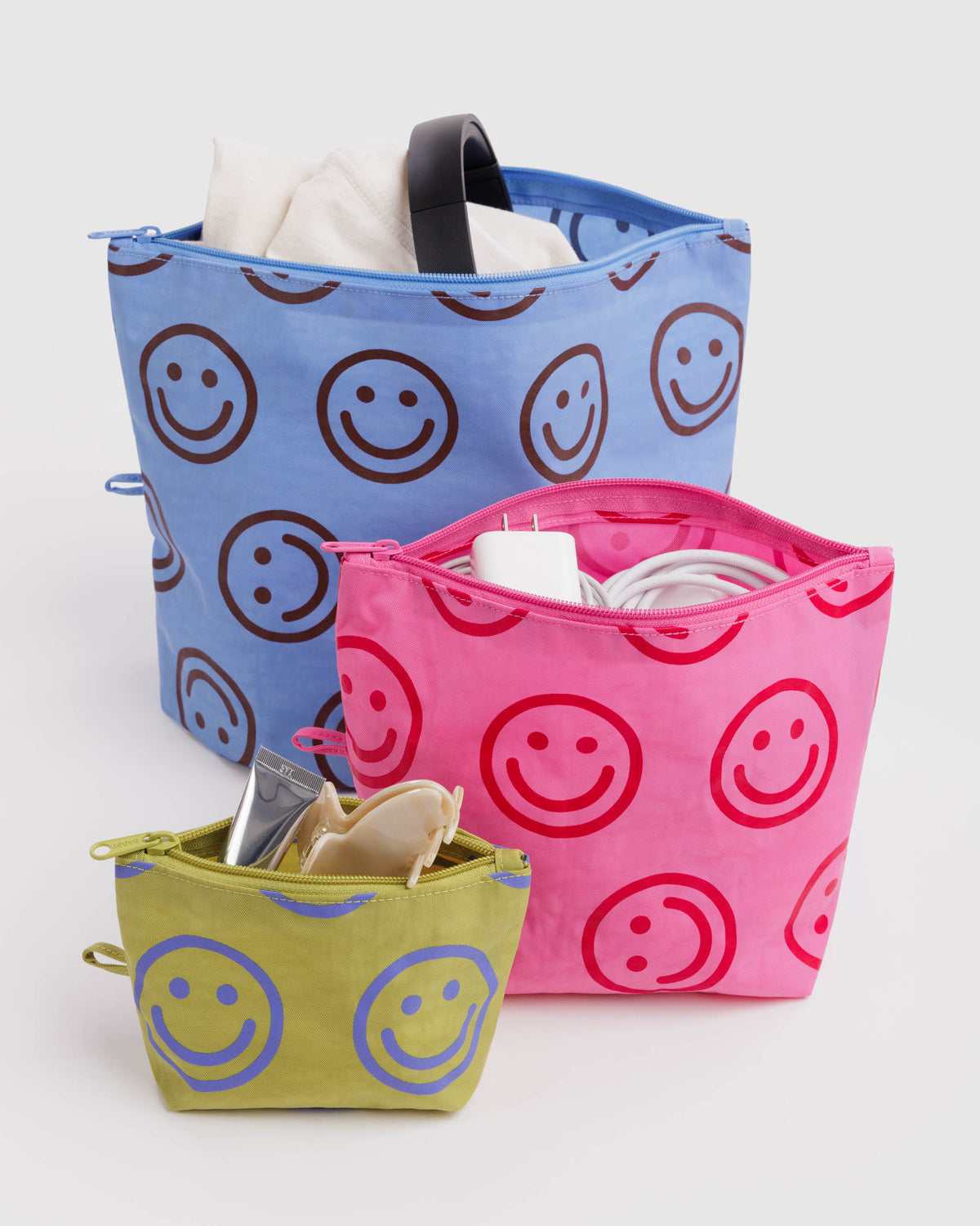 Pop Happy Mix Go Pouch Set | BAGGU | Go Pouch Set