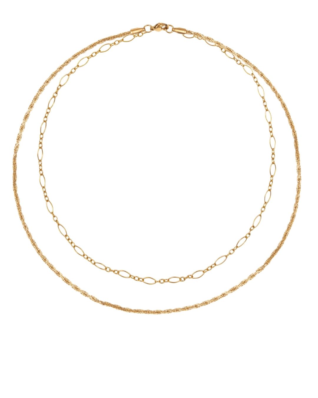 Gold Delicate Layered Chain Necklace