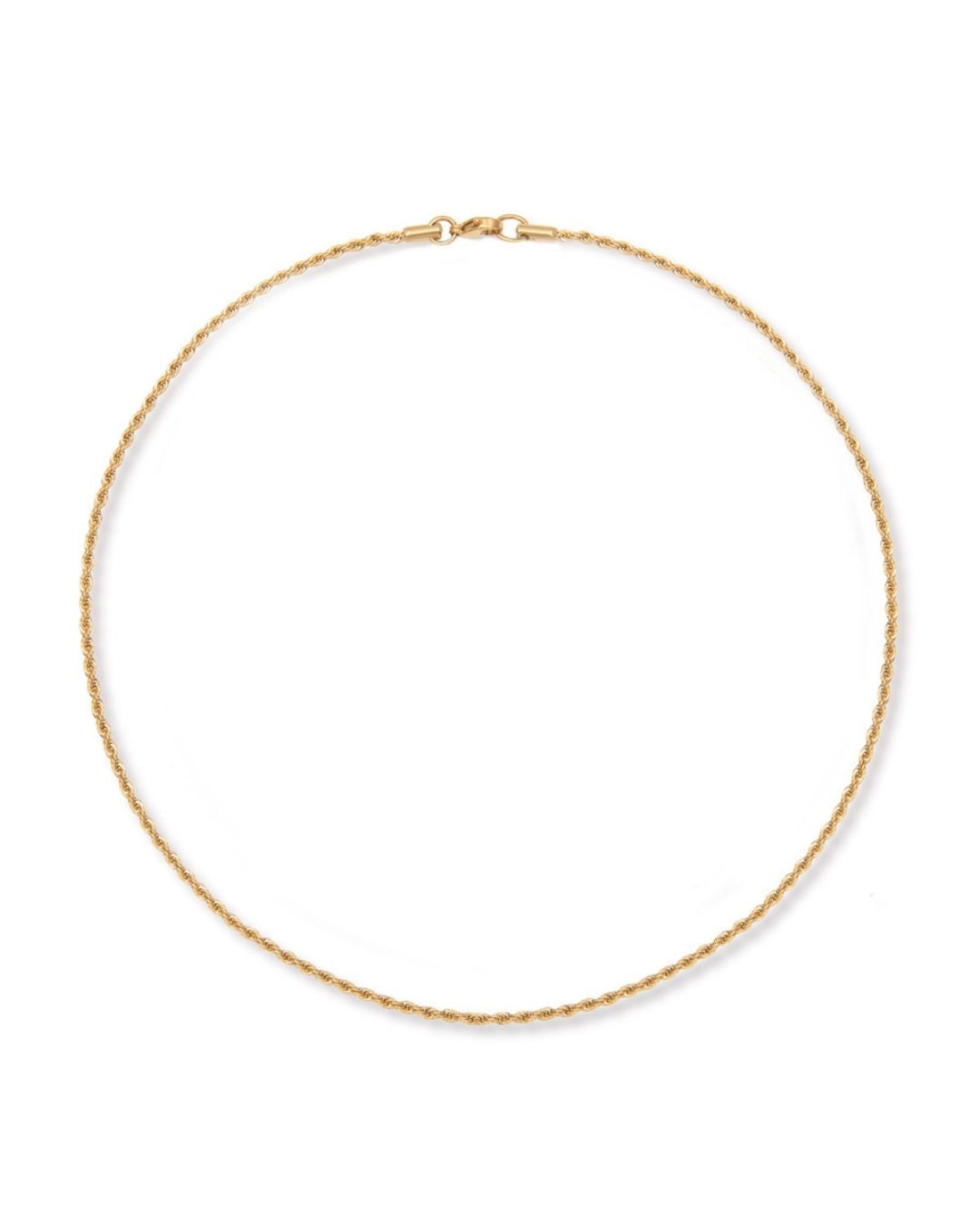 Gold Delicate Rope Chain Necklace