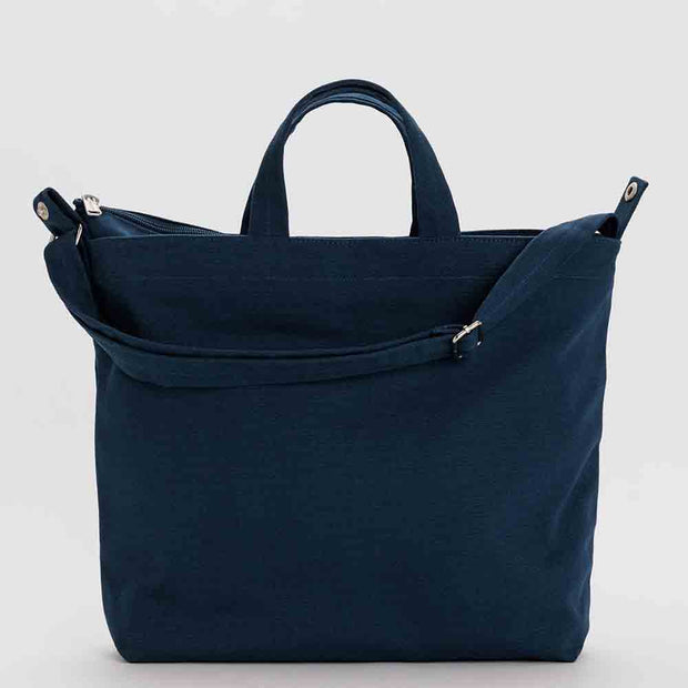 Canvas shopper shop bag with zip