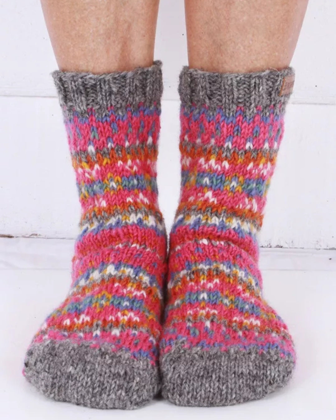 Pink Iona Sofa Socks Pachamama