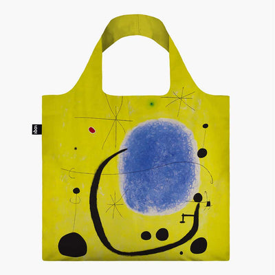 A LOQI x Joan Miró recycled shopping bag featuring Gold of Azure