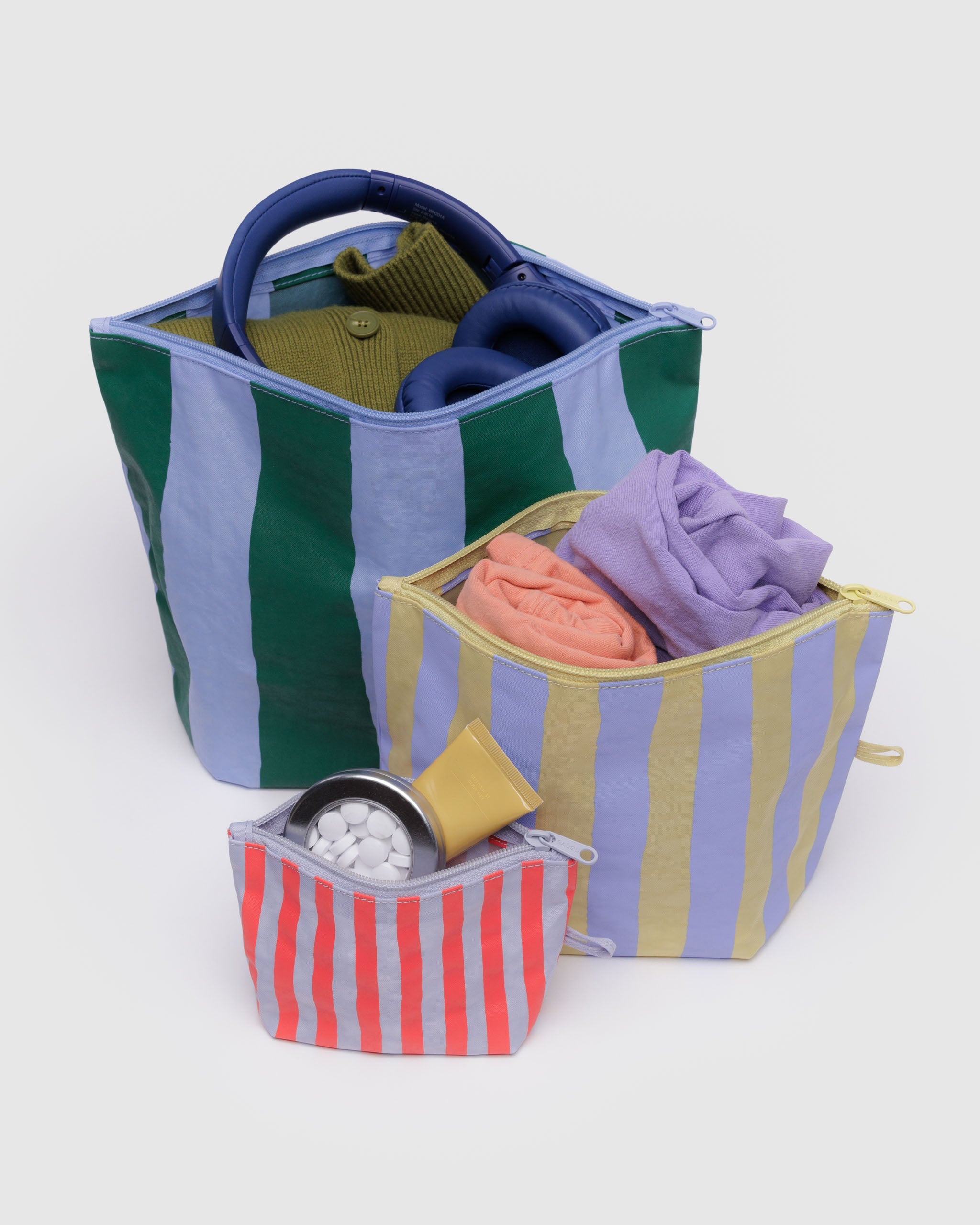 BAGGU Peanuts Go Pouch Set