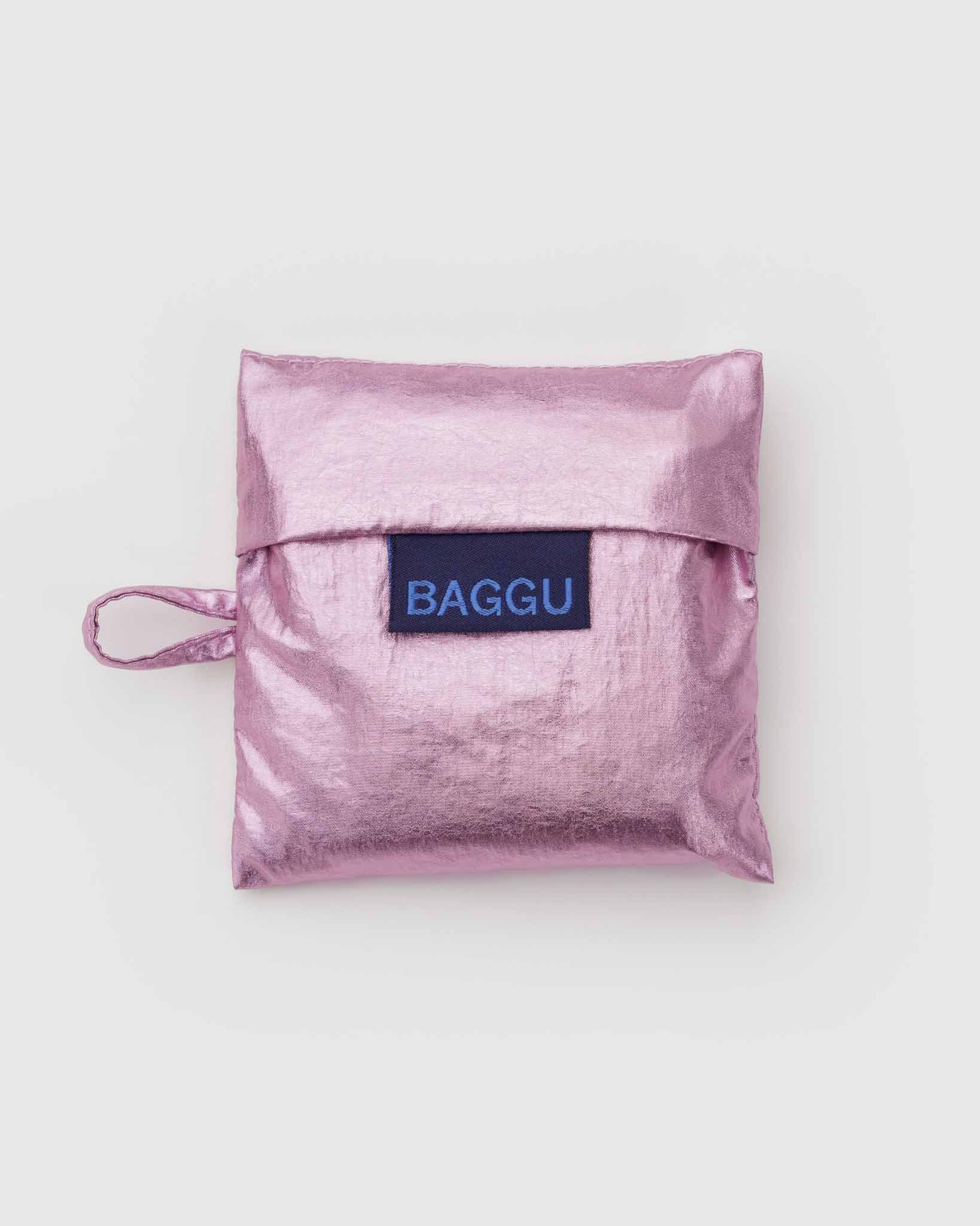 Blush Metallic Baby Baggu BAGGU | BAGGU | Shopping Tote Bag