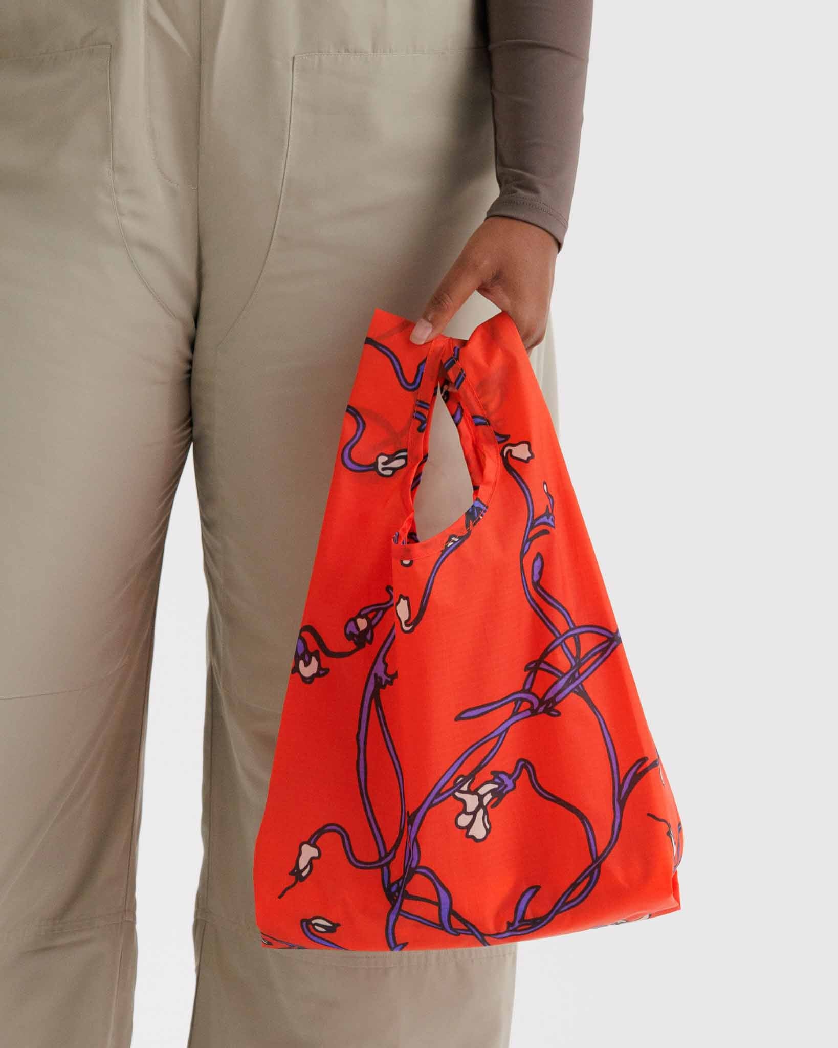 Red Snapdragon Baby Baggu BAGGU | BAGGU | Shopping Tote Bag