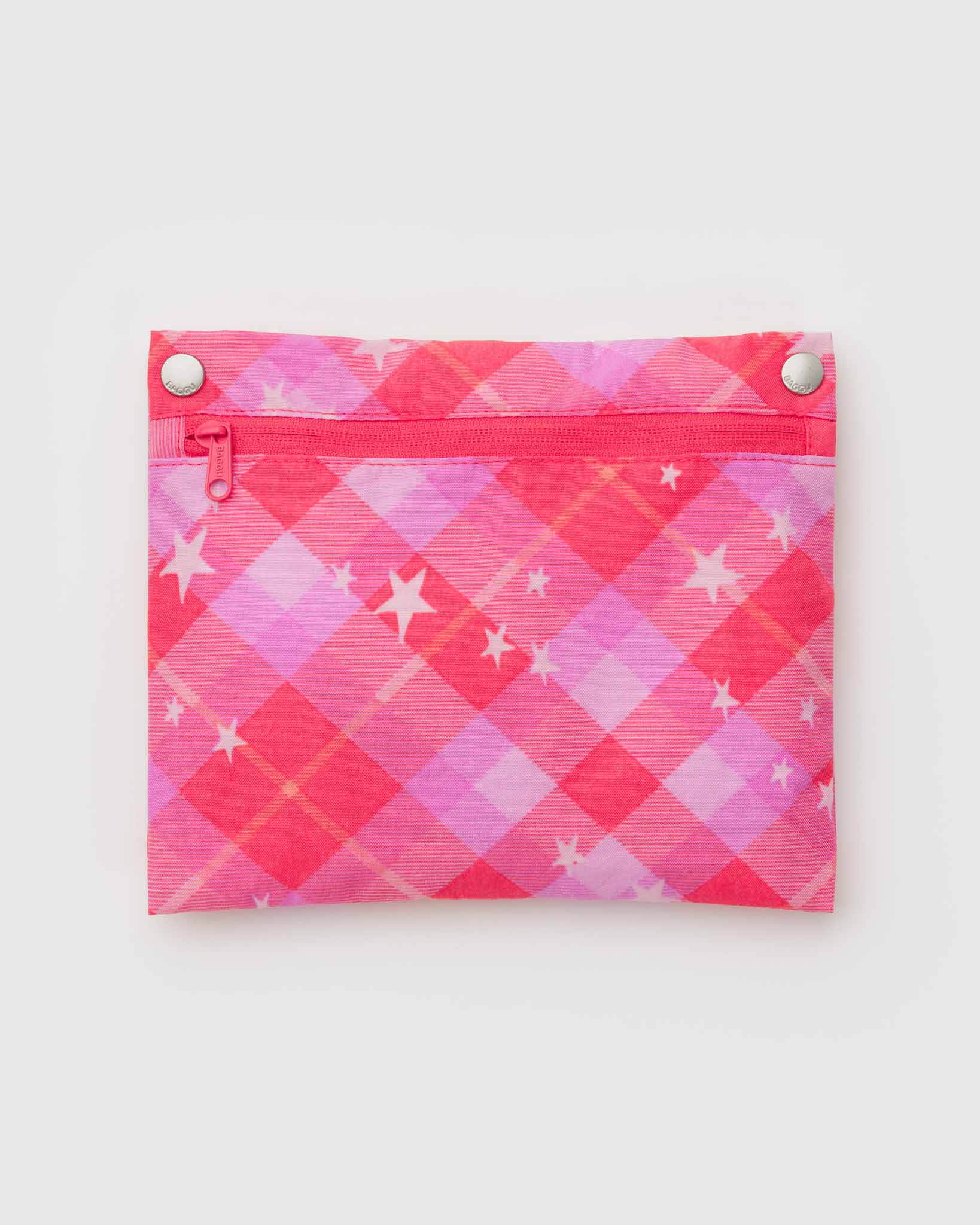 Pink Star Plaid Cloud Bag BAGGU