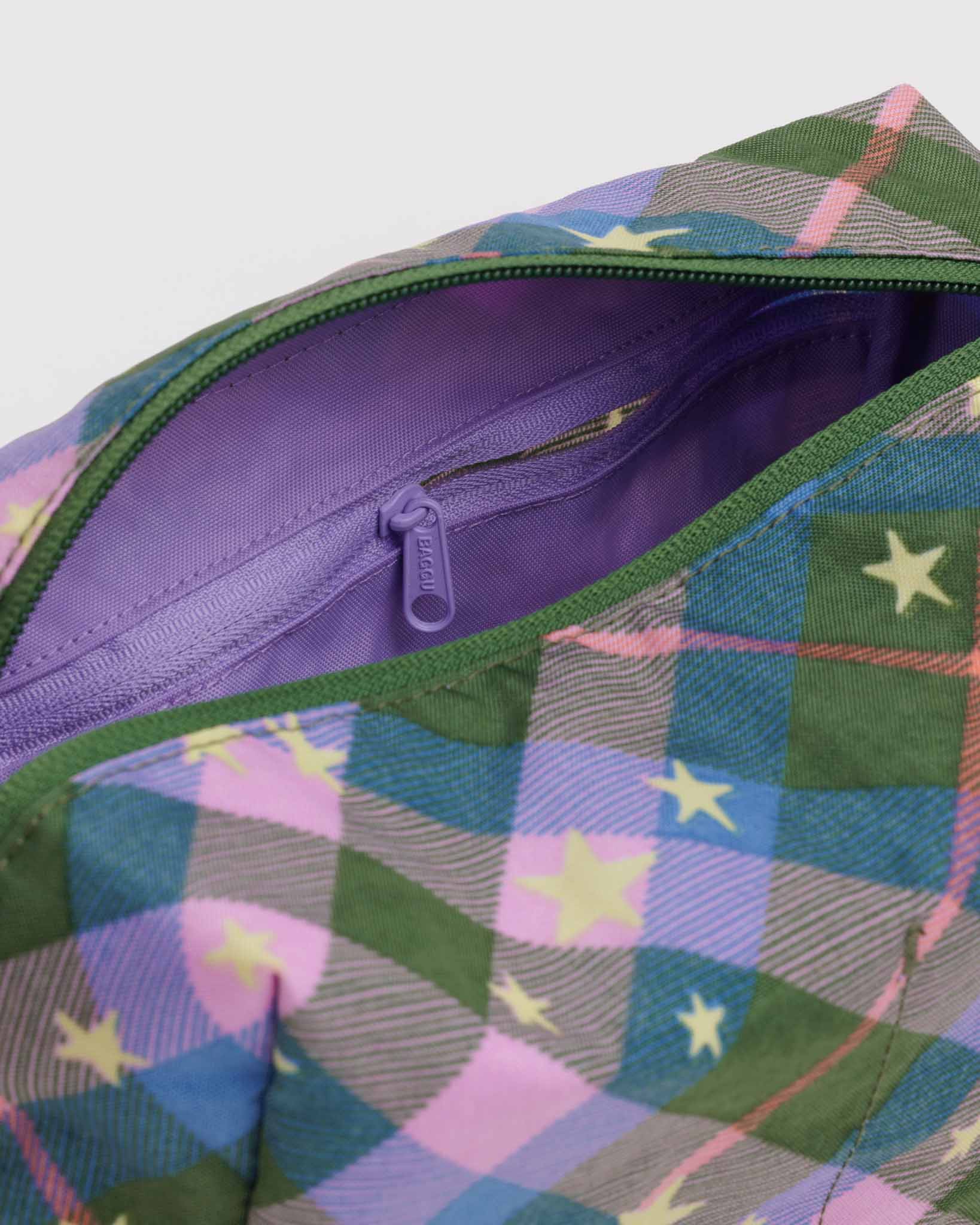Green Star Plaid Dopp Kit BAGGU | BAGGU | Toiletry + Washbag
