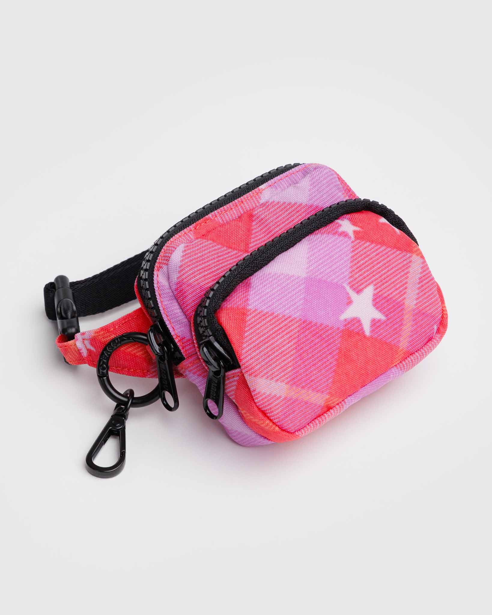 Pink Star Plaid Fanny Pack Charm BAGGU | BAGGU | Bag Charm