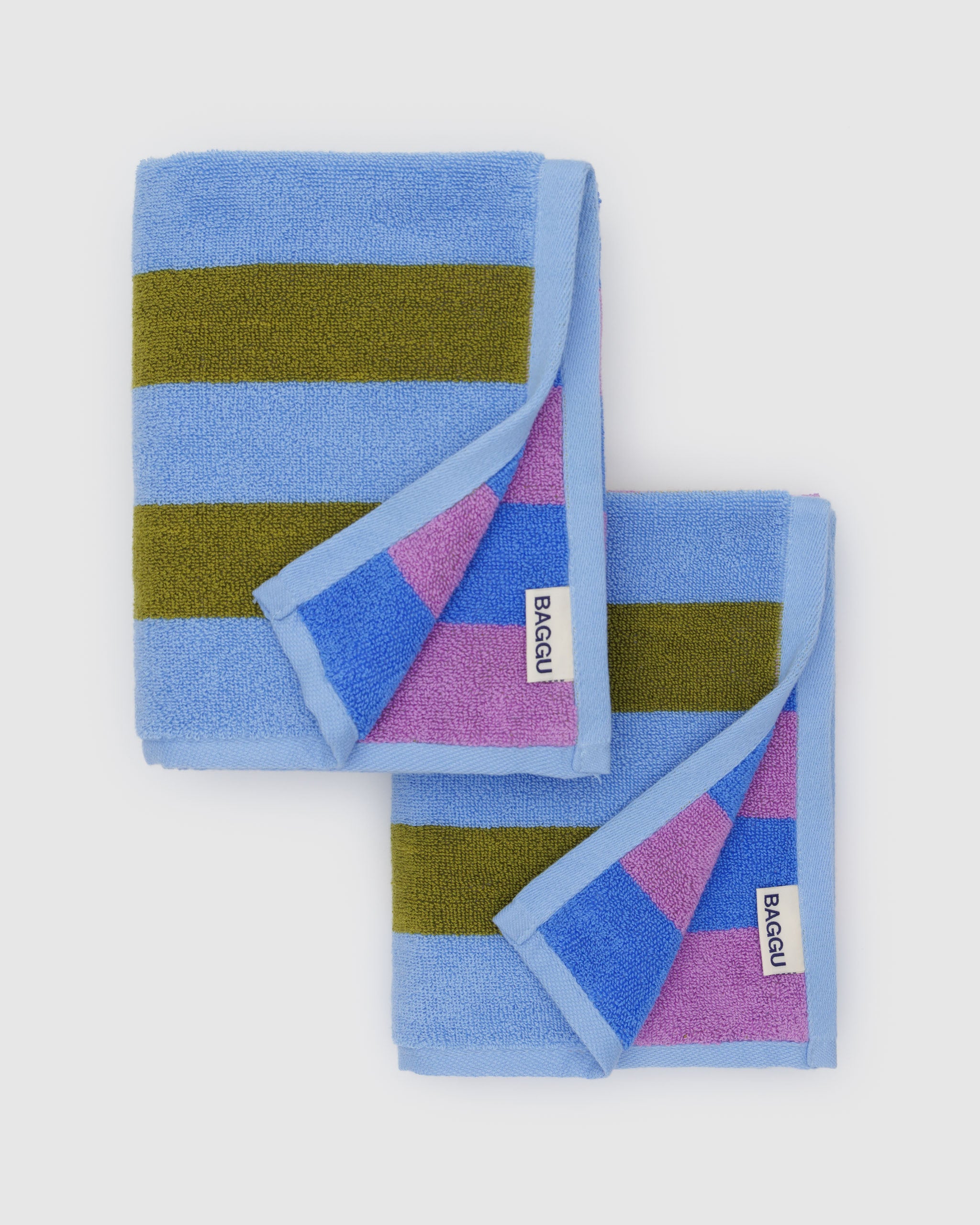 BAGGU Cabana Stripe Hand Towel Set Of Two