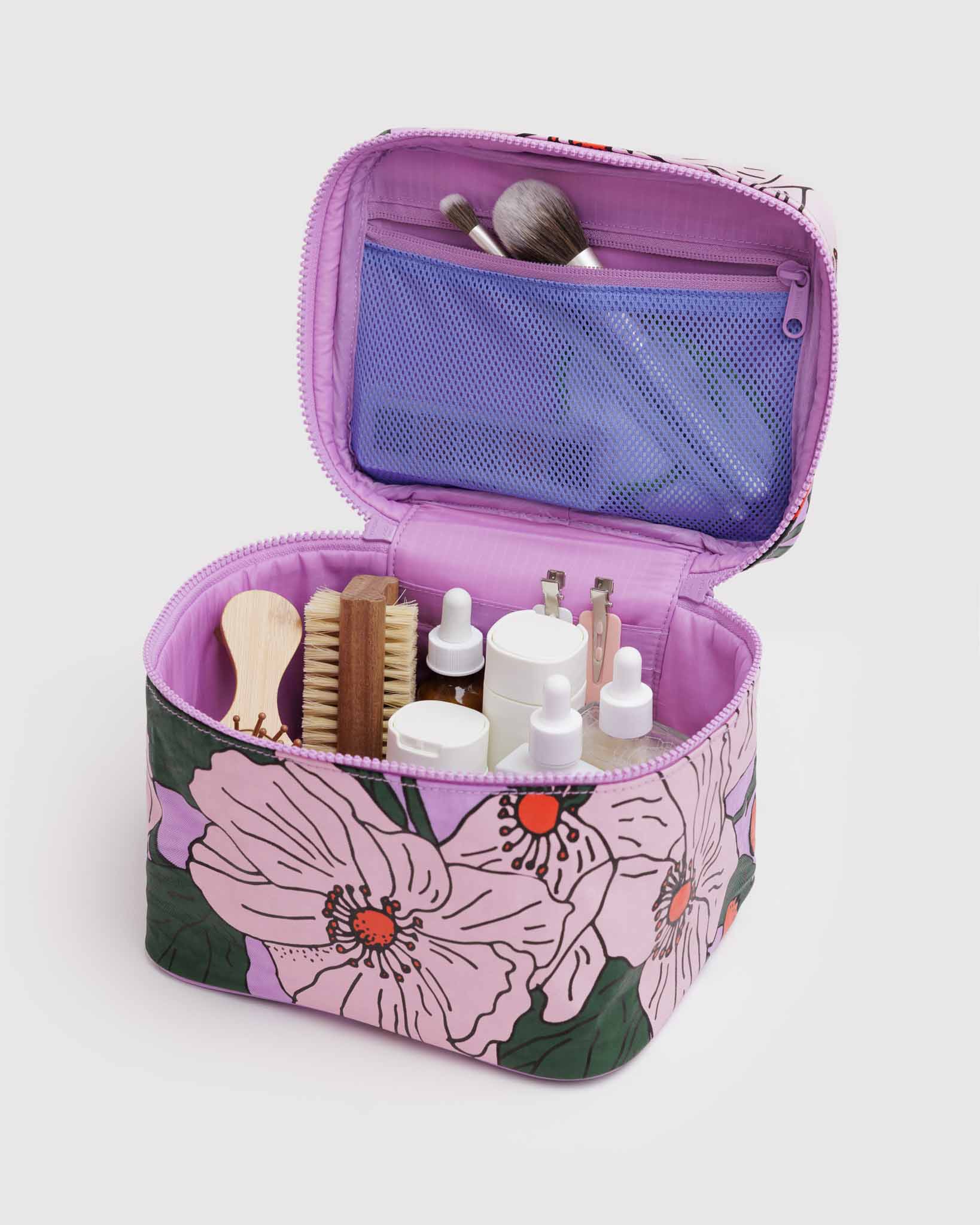 Pink Poppy Large Cosmetic Case BAGGU
