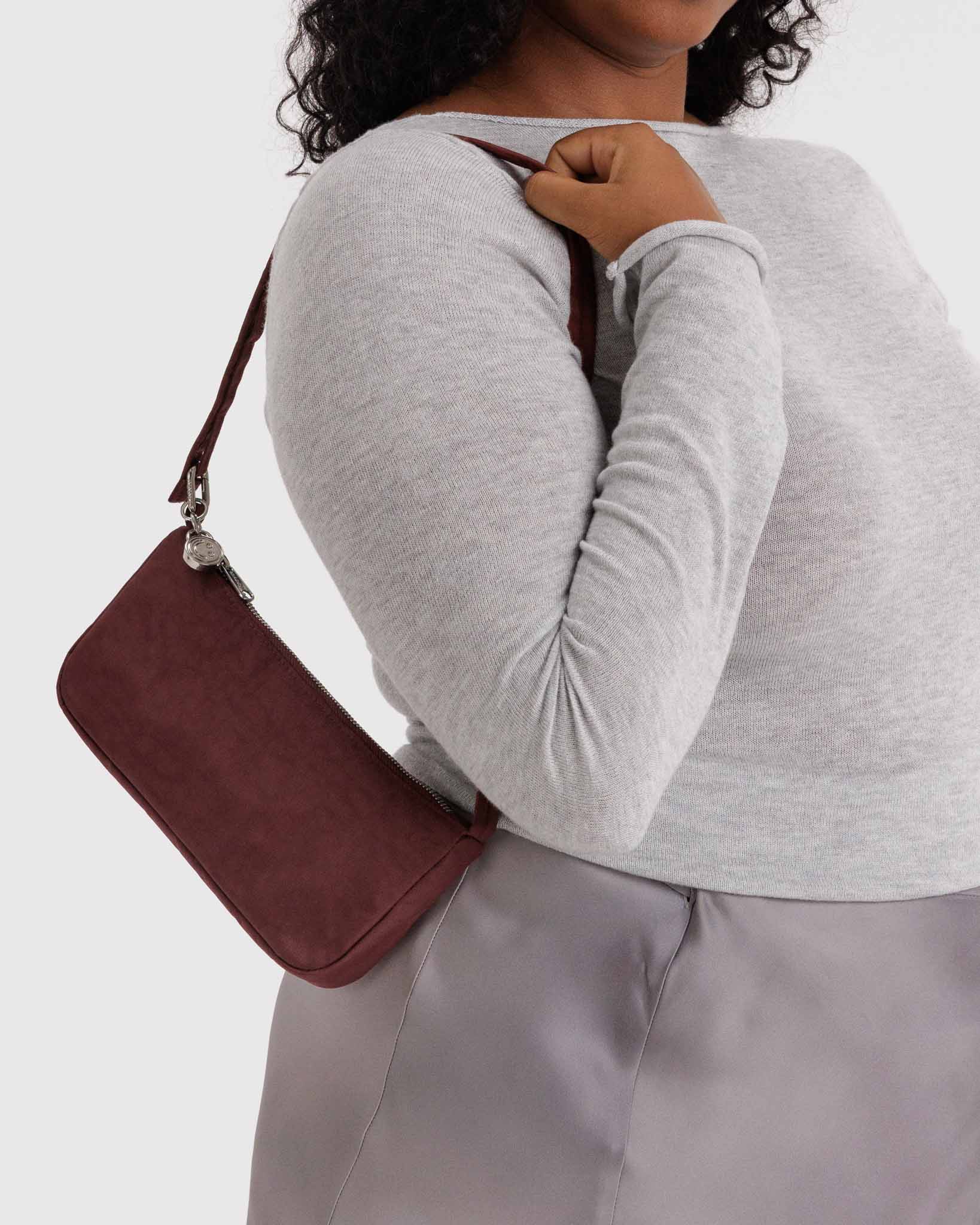 Mahogany Nylon Pochette BAGGU