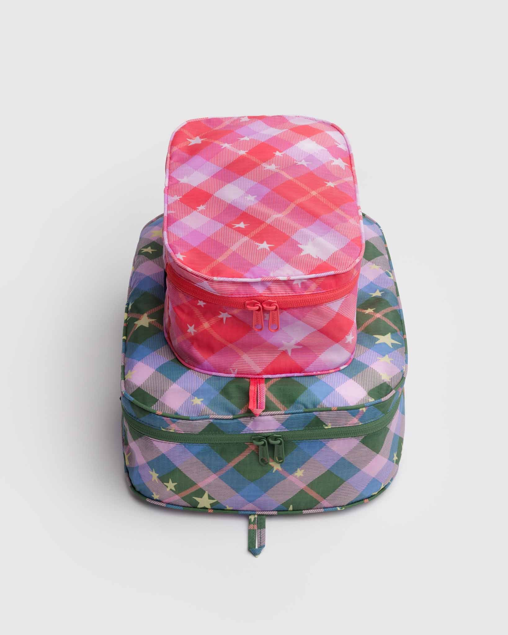 Star Plaid Packing Cube Set BAGGU | BAGGU | Packing + Organisation