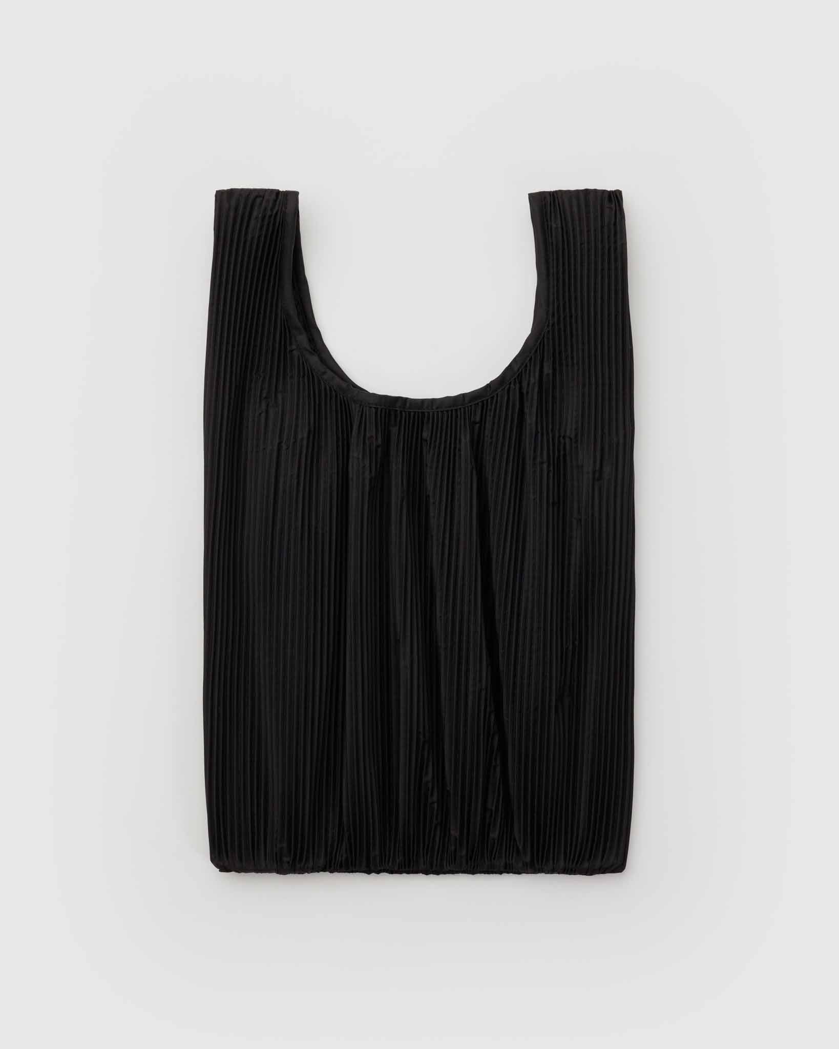 Black Pleated BAGGU | BAGGU | Shopping Tote Bag