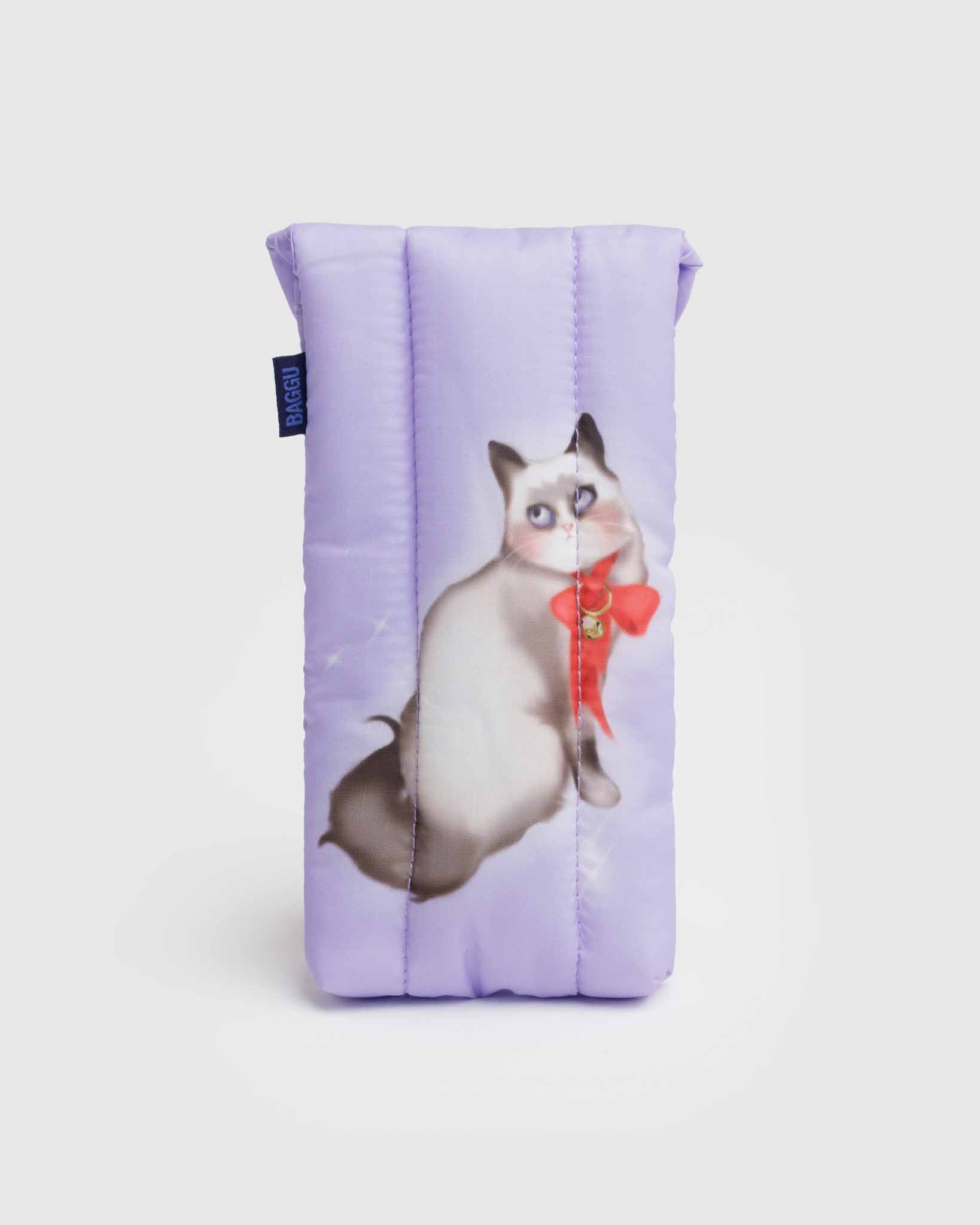 Fancy Cats Puffy Glasses Sleeve BAGGU | BAGGU | Glasses Sleeves & Cases