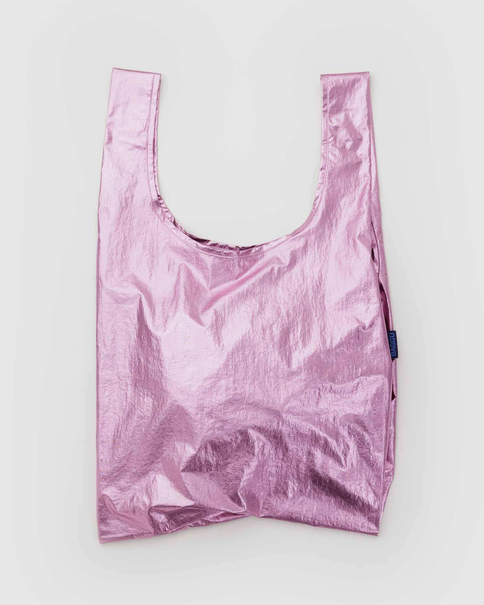 Blush Metallic Standard Baggu BAGGU