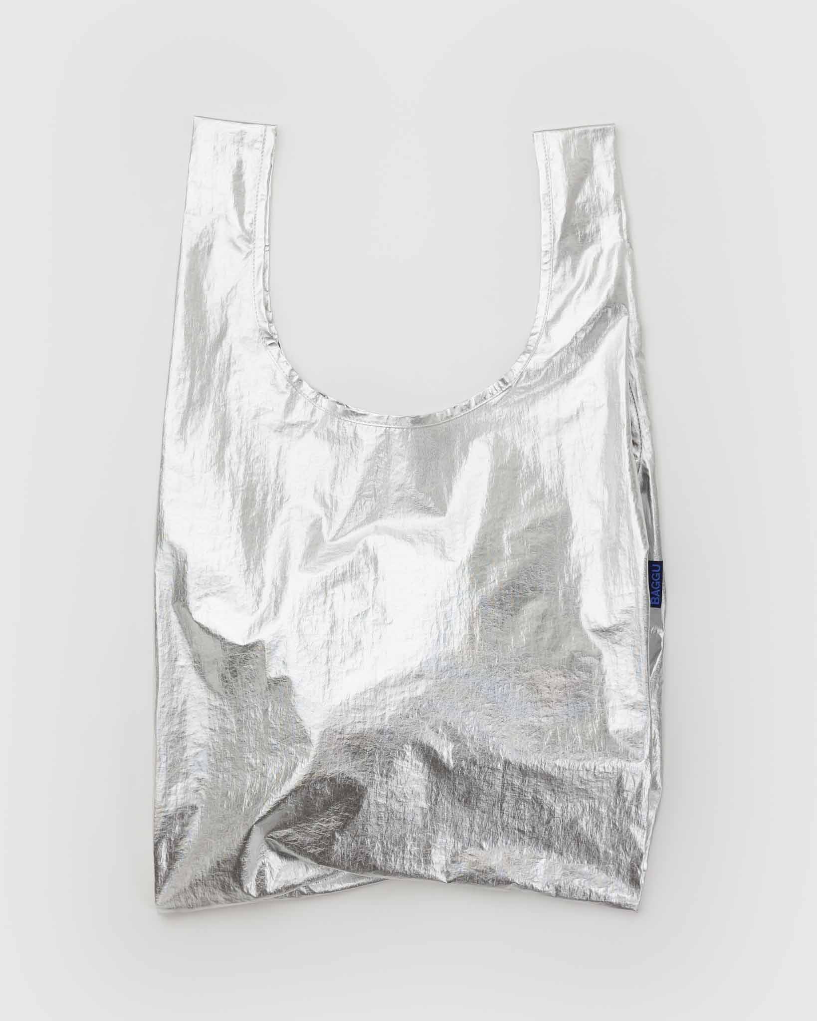 Chrome Metallic Standard Baggu BAGGU