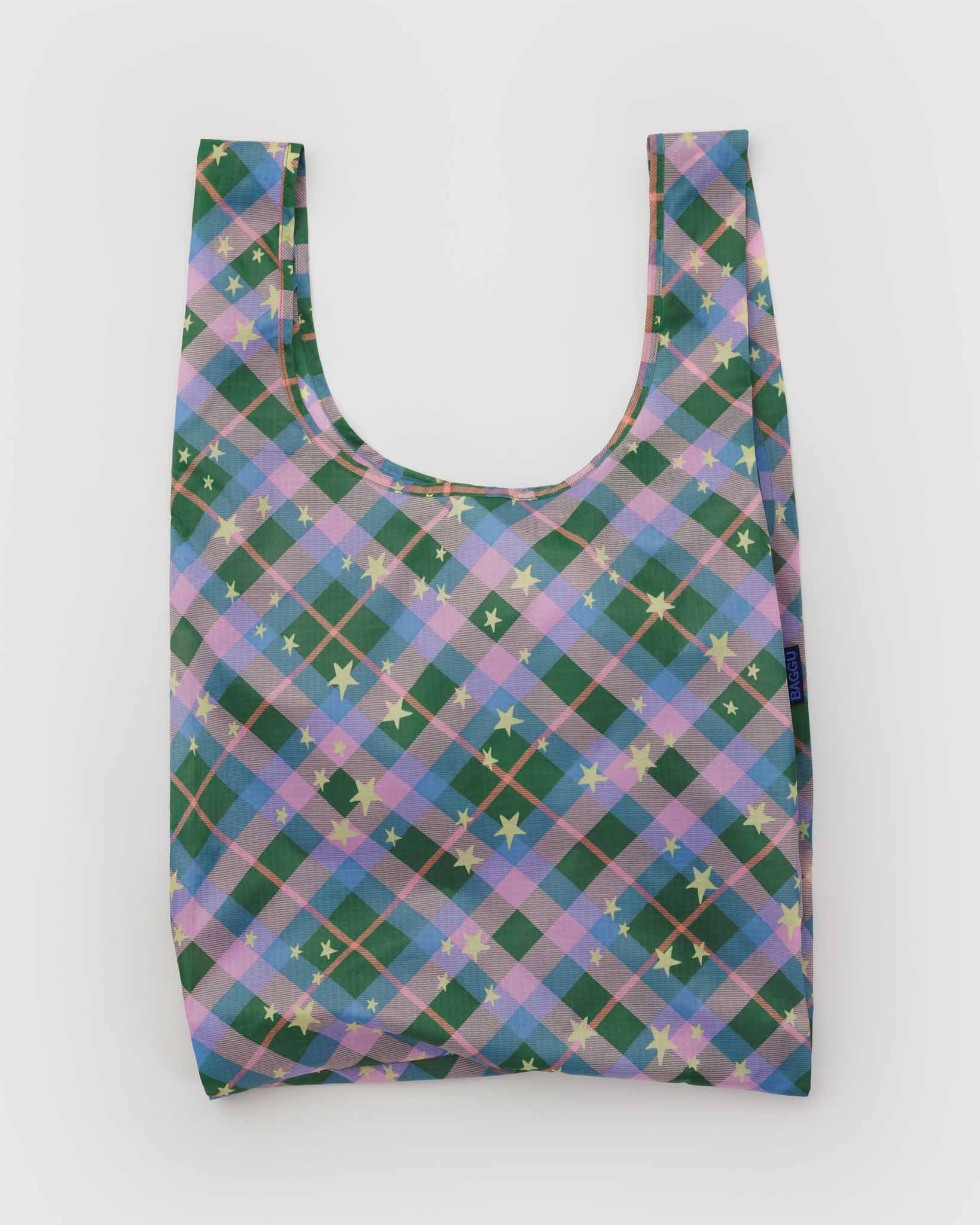 Green Star Plaid Standard Baggu BAGGU
