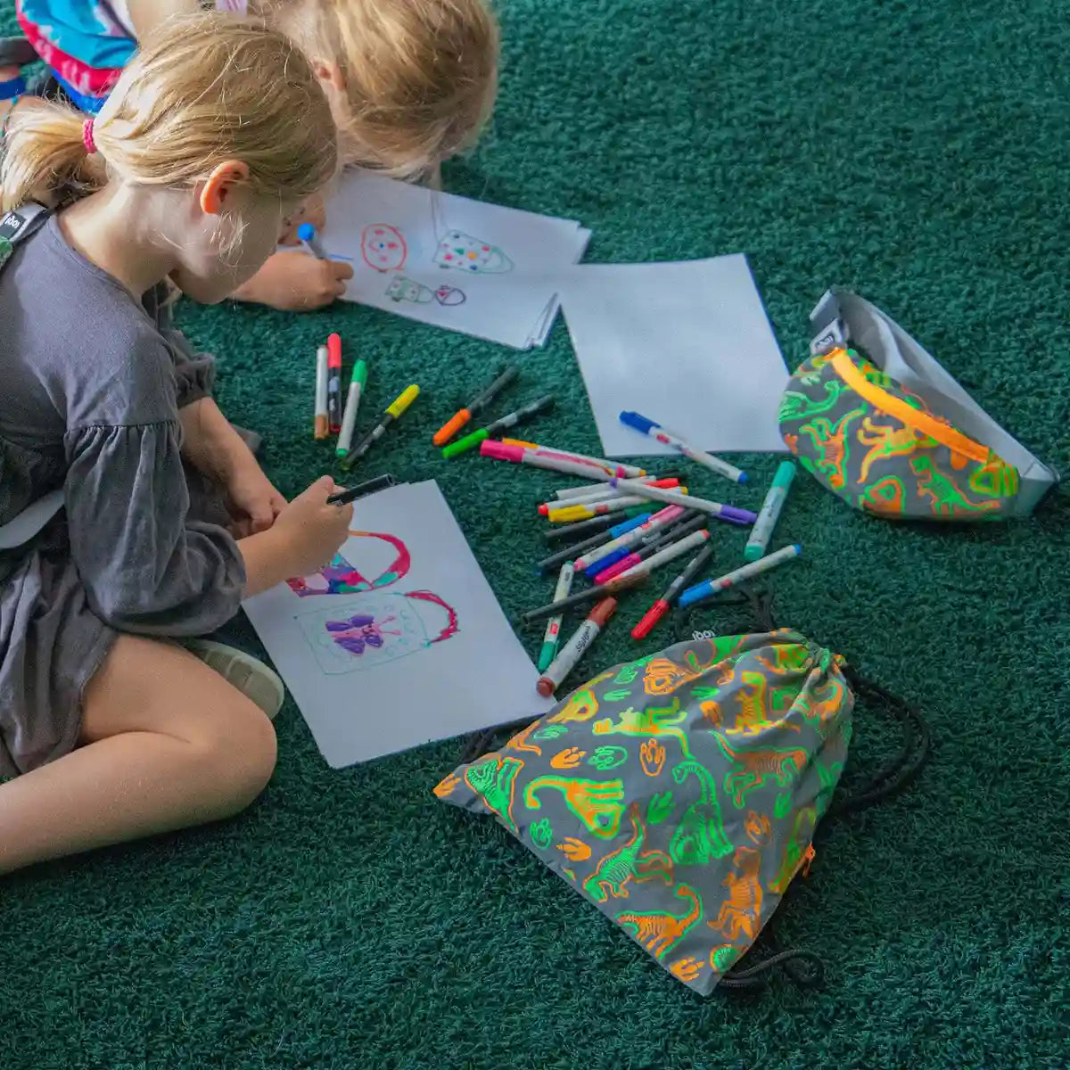 LOQI | Dinosaur Reflective Kids Bum Bag | Bumbags
