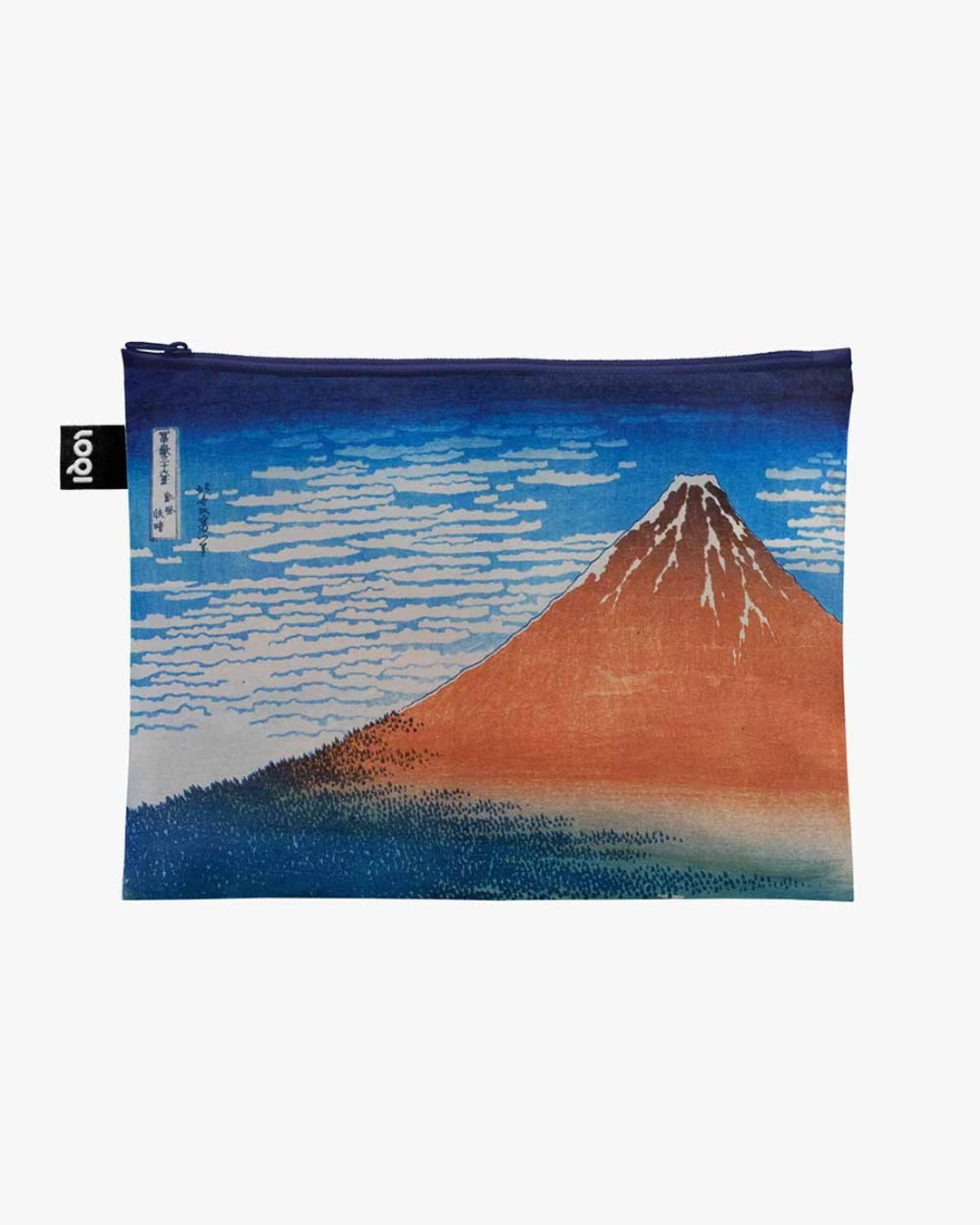 LOQI | Fuji + The Wave by KATSUSHIKA HOKUSAI Recycled Zip Pockets | Packing + Organising