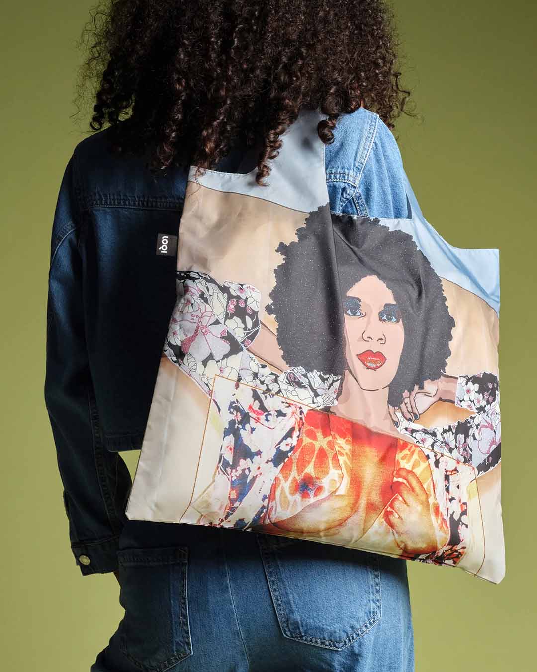 Portrait of Maya No. 10 by Mickalene Thomas Recycled Bag LOQI | LOQI | Shopping Tote Bag