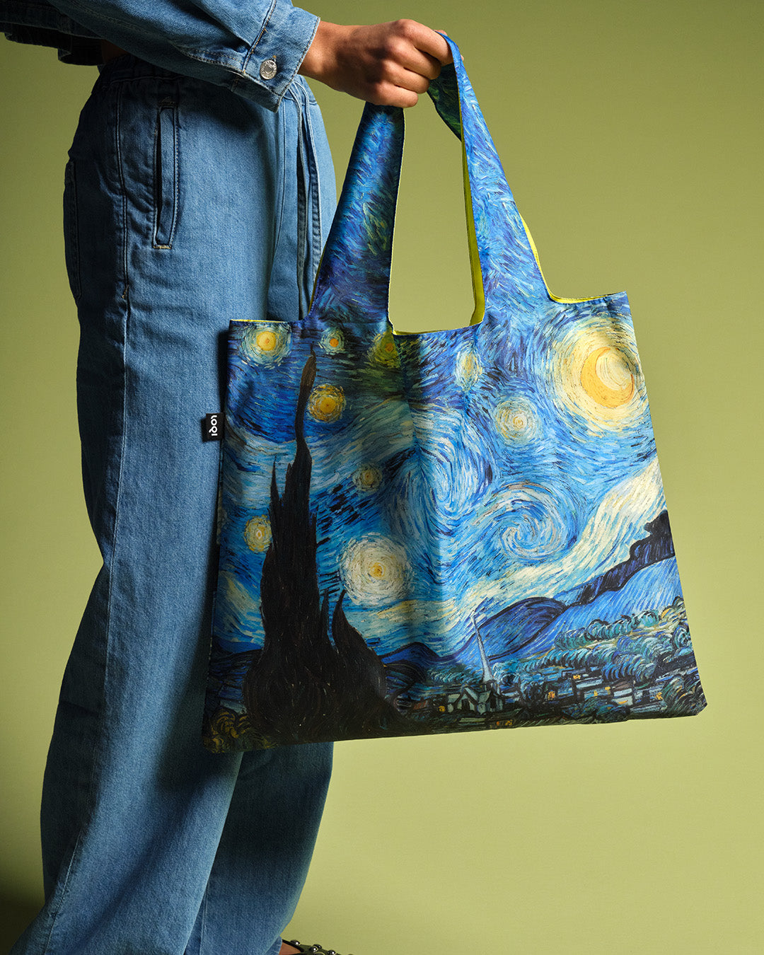 The Starry Night by Vincent VAN GOGH Recycled Bag