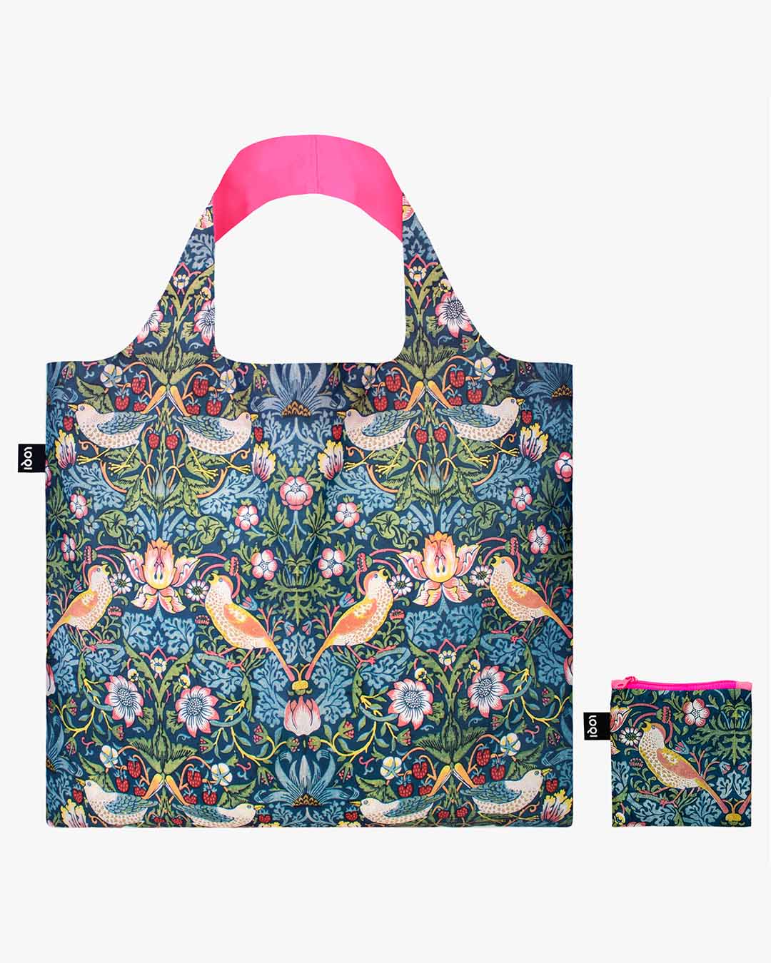 The Strawberry Thief by William Morris Recycled Bag LOQI | LOQI | Shopping Tote Bag