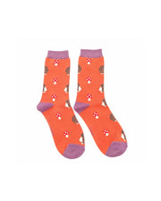 Hedgehogs & Toadstools (Various Colours) | Women's Socks | Miss Sparrow