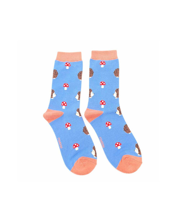 Hedgehogs & Toadstools (Various Colours) | Women's Socks | Miss Sparrow