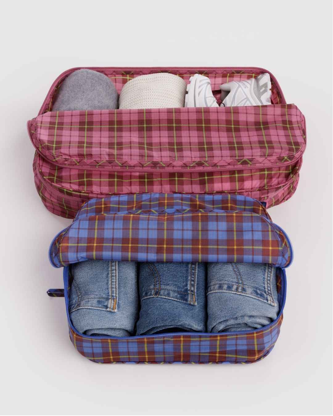 Check Mix Large Packing Cube Set