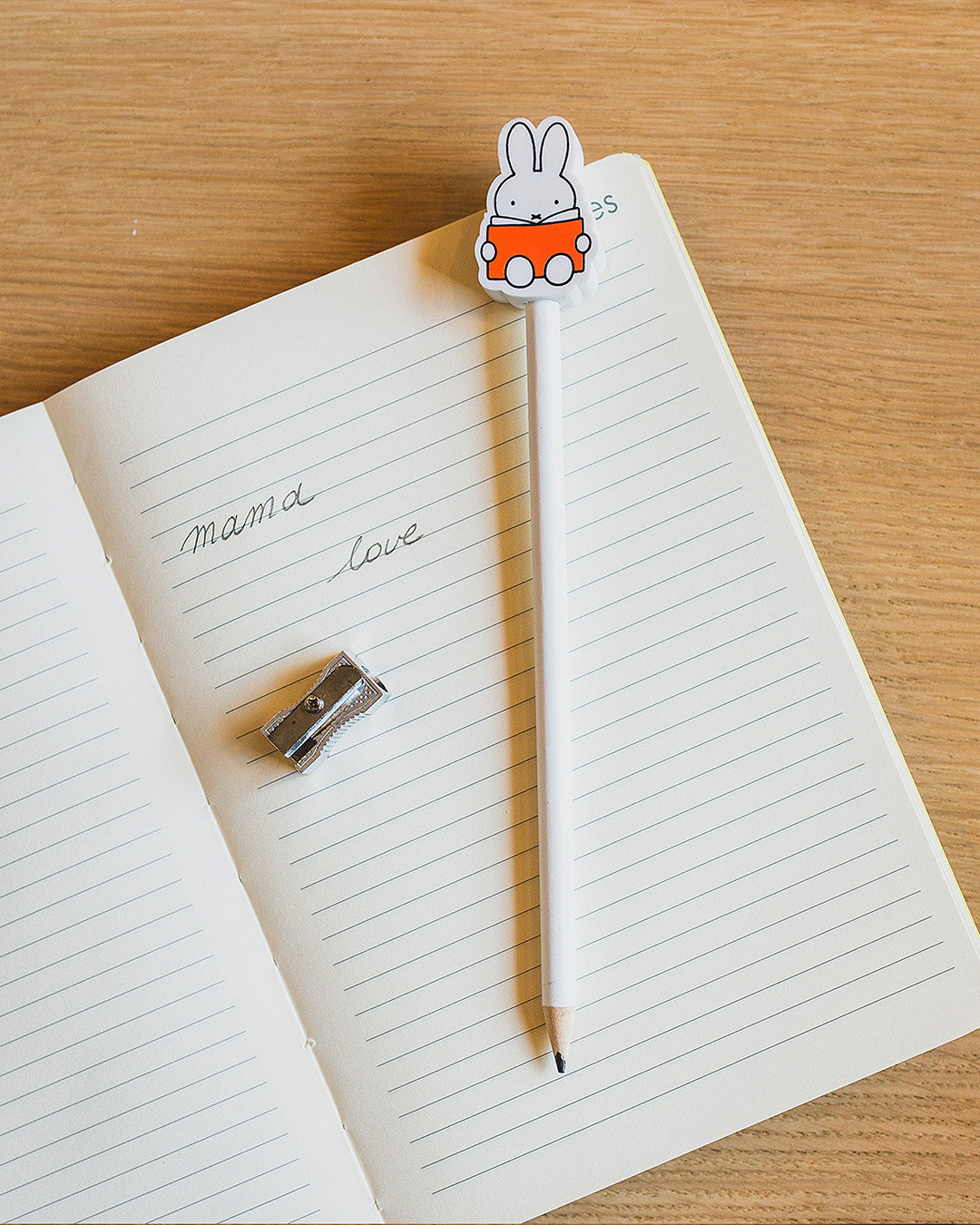 Set of 3 Miffy Pencils with Book Erasers