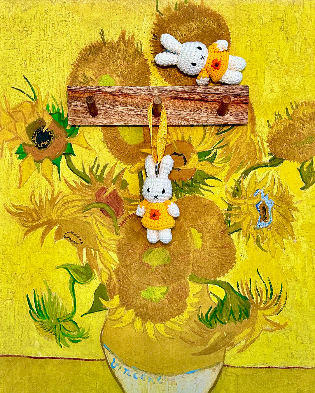 Miffy Handmade Crochet Keyring Sunflower Dress Just Dutch