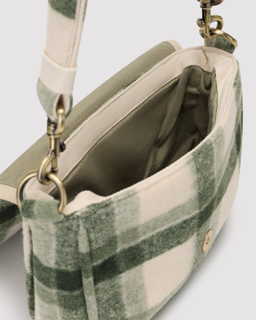 Green Tartan Margault Shoulder Bag hindbag