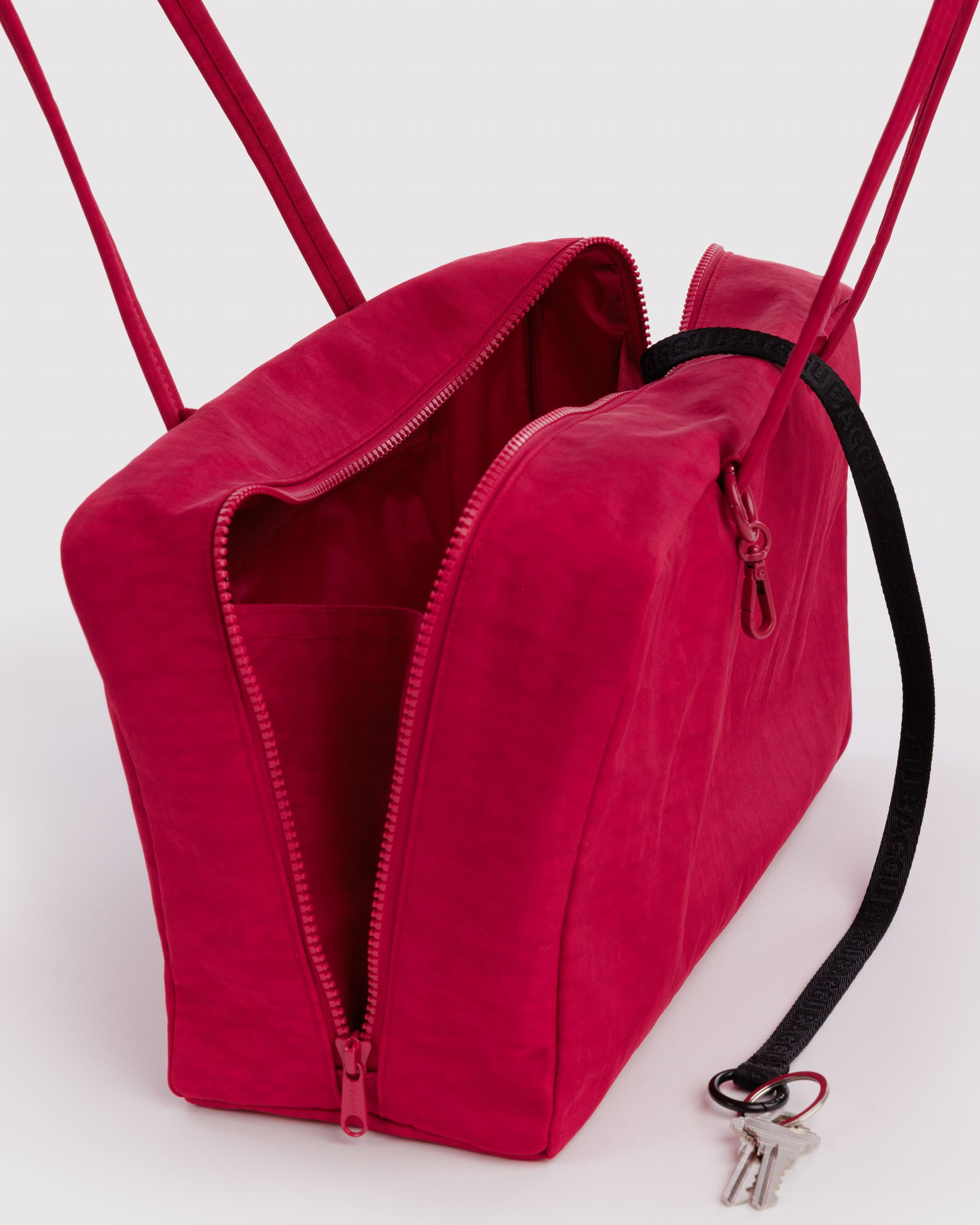 Cherry Medium Nylon Bowler Bag