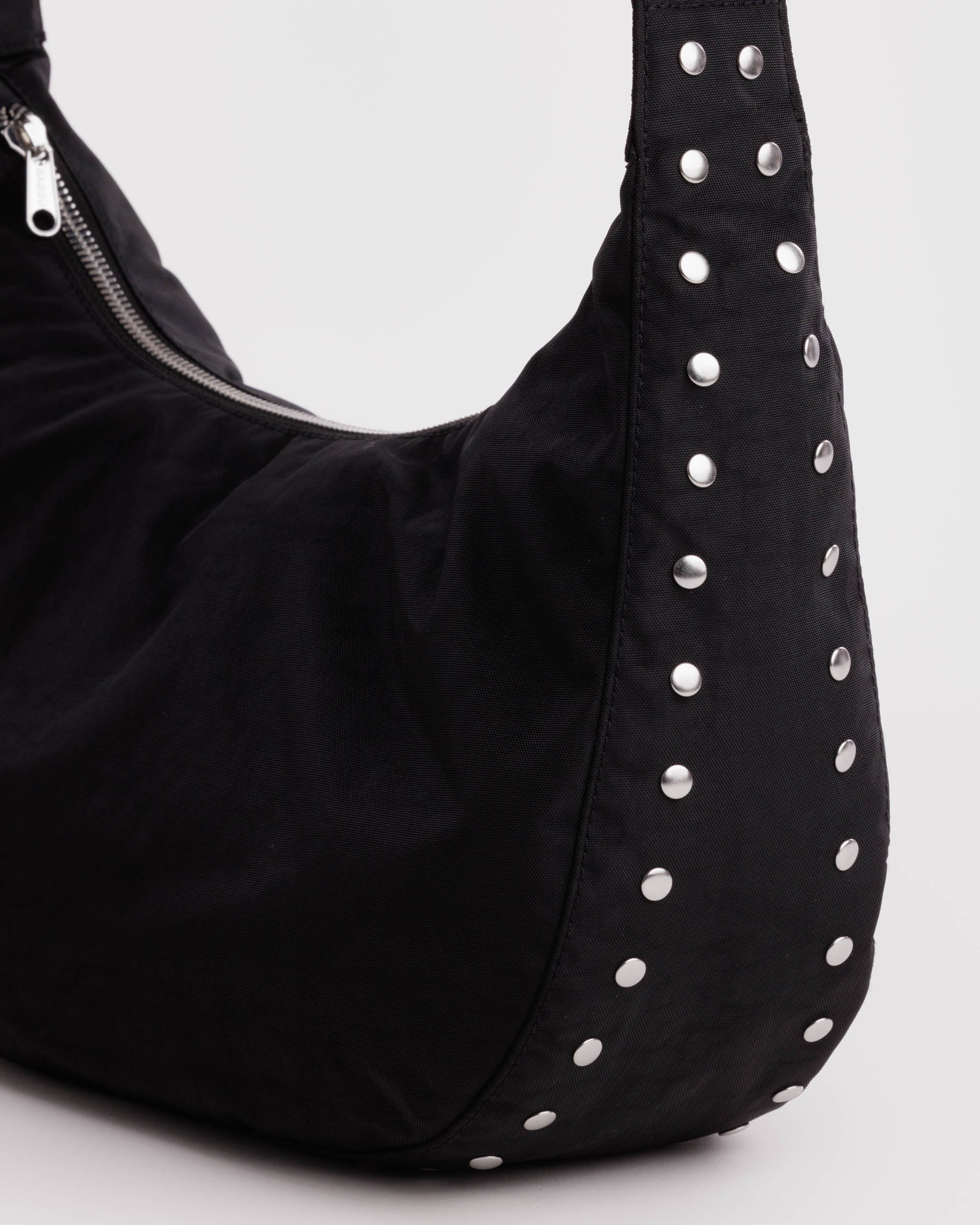 Studs Medium Nylon Crescent Bag | BAGGU | Medium Nylon Crescent Bag