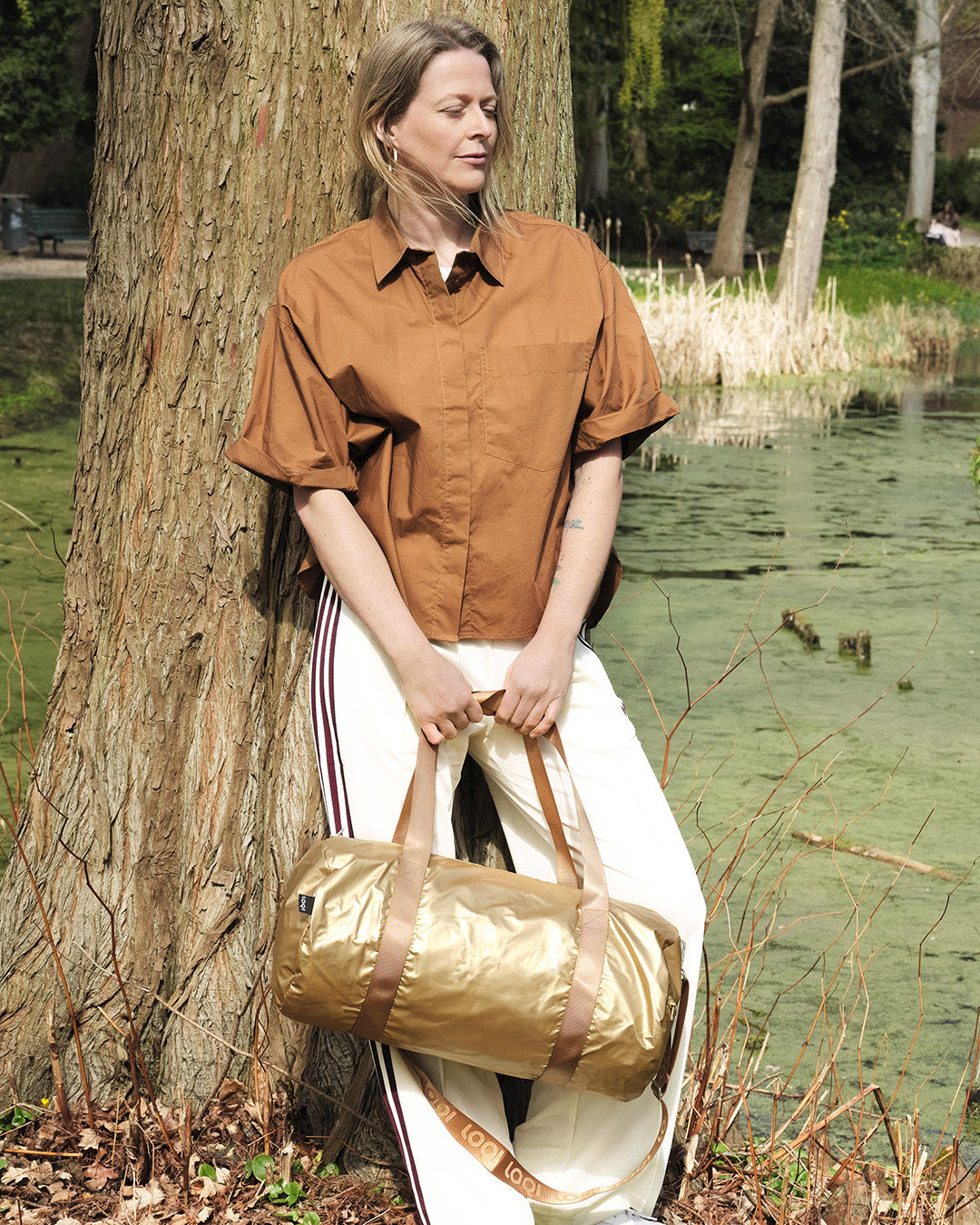 Metallic Gold Weekender Bag LOQI