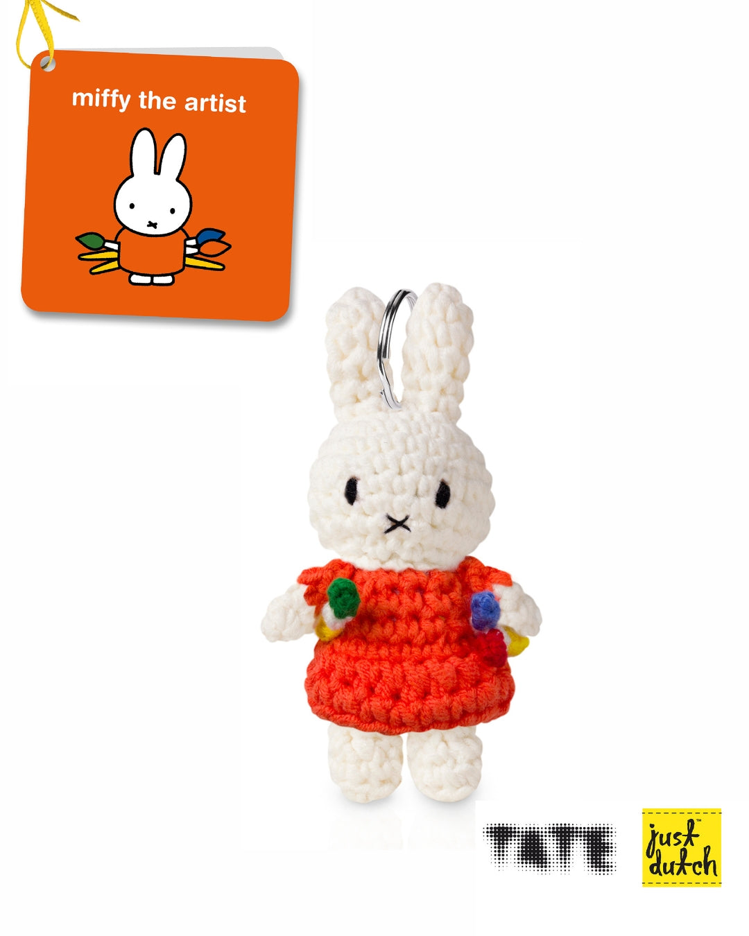 Miffy The Artist Crochet Keyring