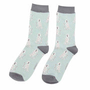 Sitting Dogs (Blue/Pink/Yellow) | Women's Socks | Miss Sparrow